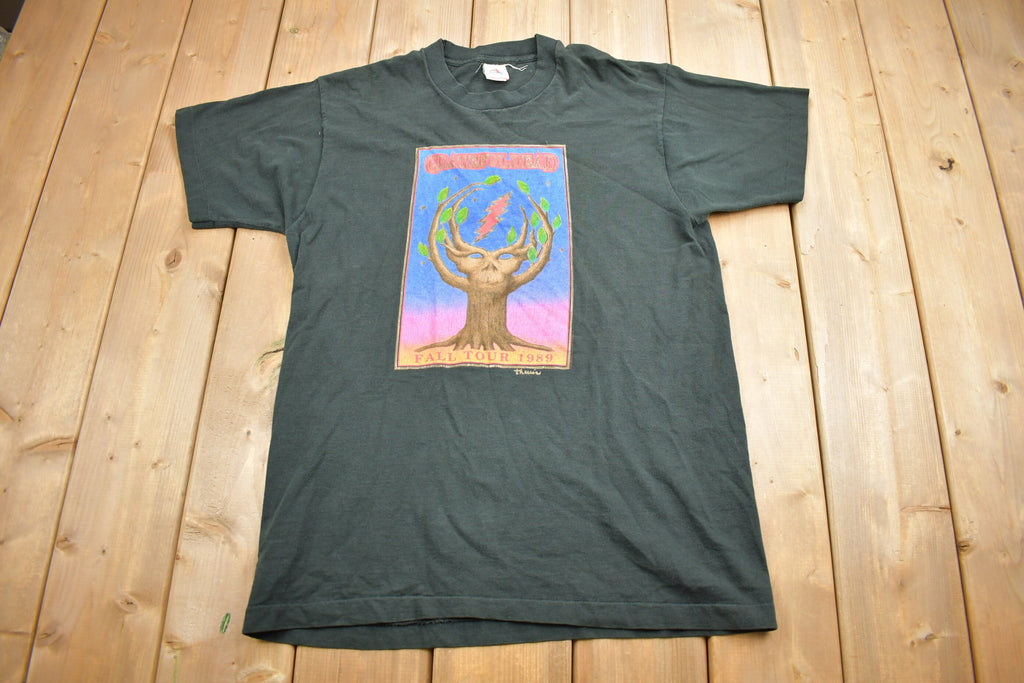 Vintage 1989 Grateful Dead Fall Tour Graphic Band Tee Single Stitch