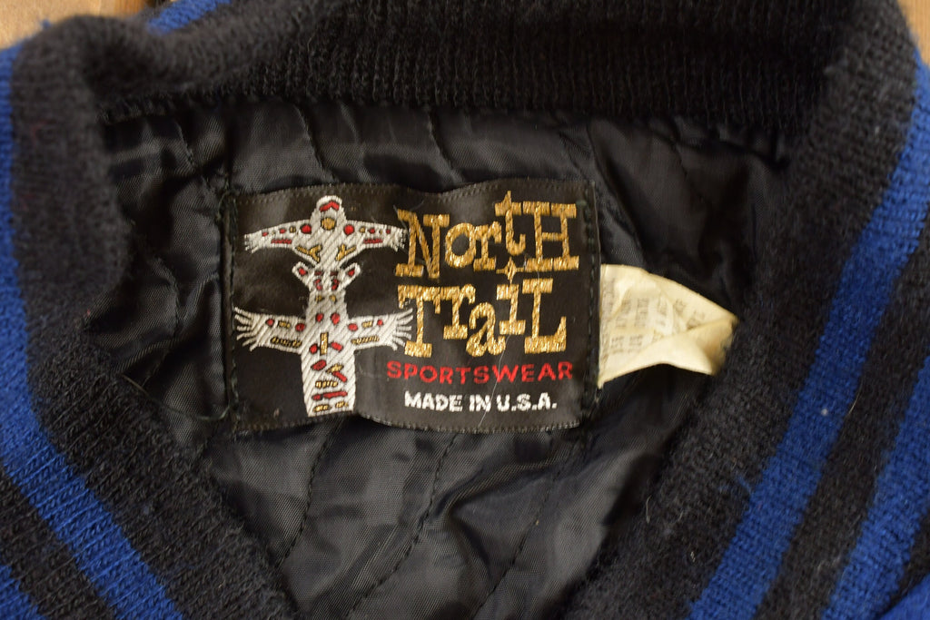 Vintage 1990s "MariNet" Leather Varsity Jacket