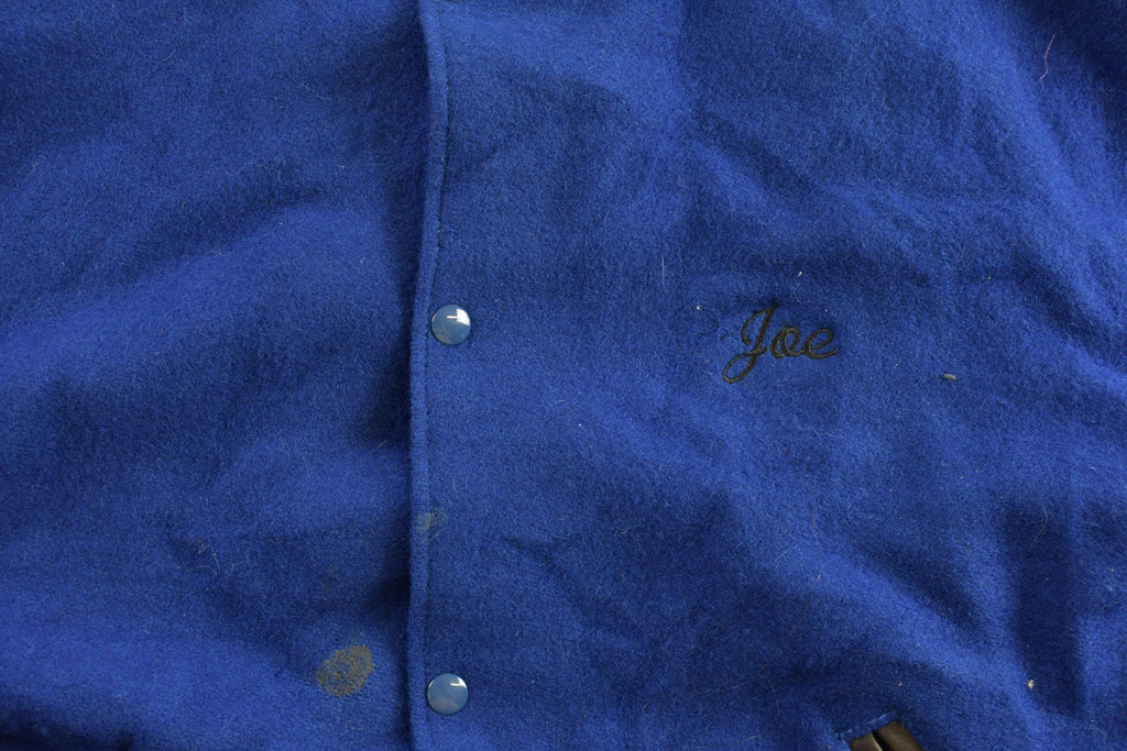 Vintage 1990s "MariNet" Leather Varsity Jacket