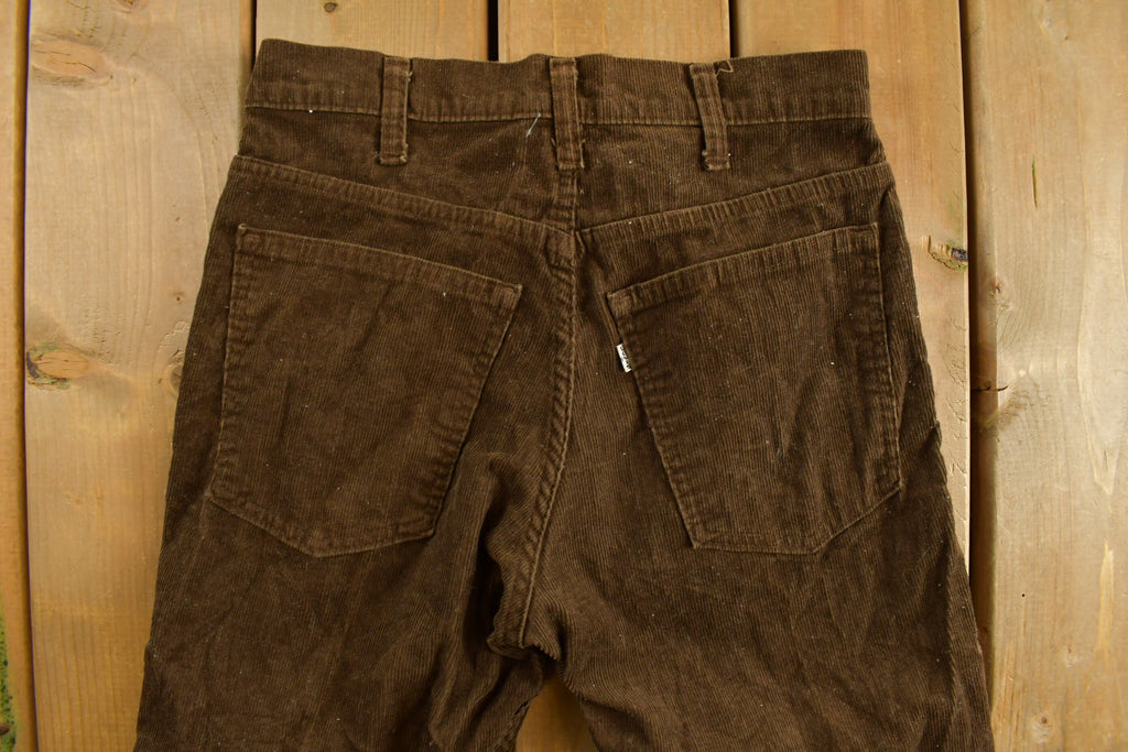 Vintage 1970s Brown Corduroy Levis Trousers Size 28 x 31
