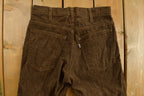 Vintage 1970s Brown Corduroy Levis Trousers Size 28 x 31