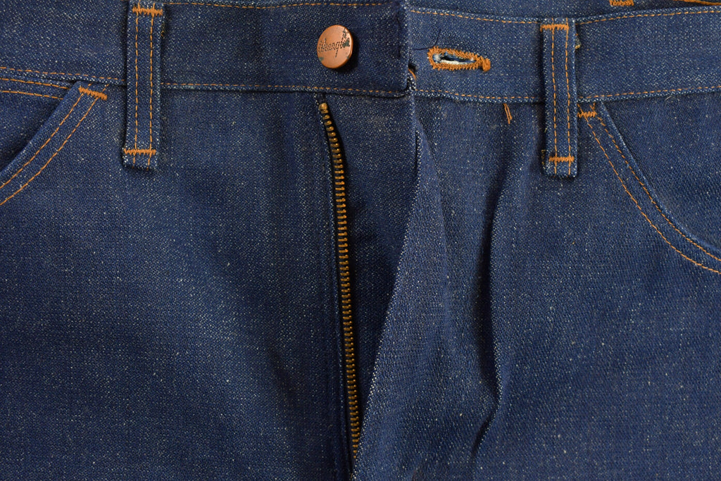 Vintage 1970s Deadstock Wrangler Boot Flare Jeans Size 34 x 29