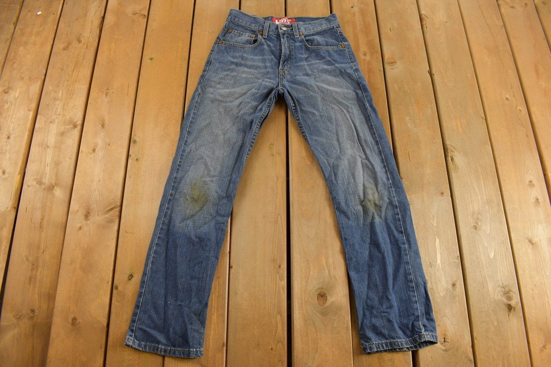 Vintage 514 Levi's Youth Jeans Size 16 Slim / Blue / Mid Wash / Vintage Denim  / Vintage Levis / Straight Cut