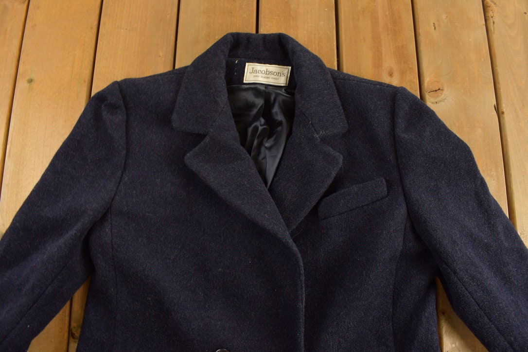 Vintage 1990's Jacobson's Wool Trench Coat / Vintage Trench Coat / Winter Coat / Essentials / Dress Wear / Overcoat