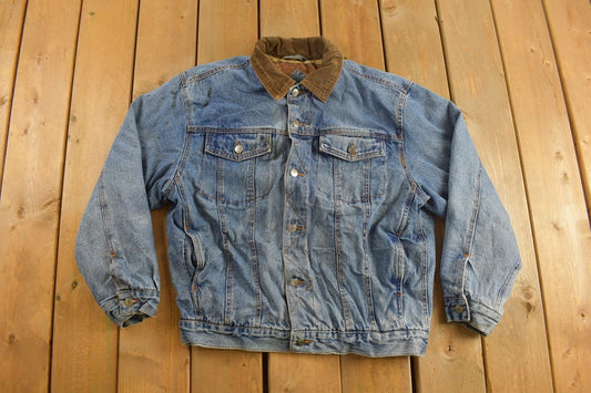 Vintage 1990s Cold Storage Denim Jean Jacket / Vintage Denim / Streetwear / Vintage Fall Outerwear / Fall Jacket