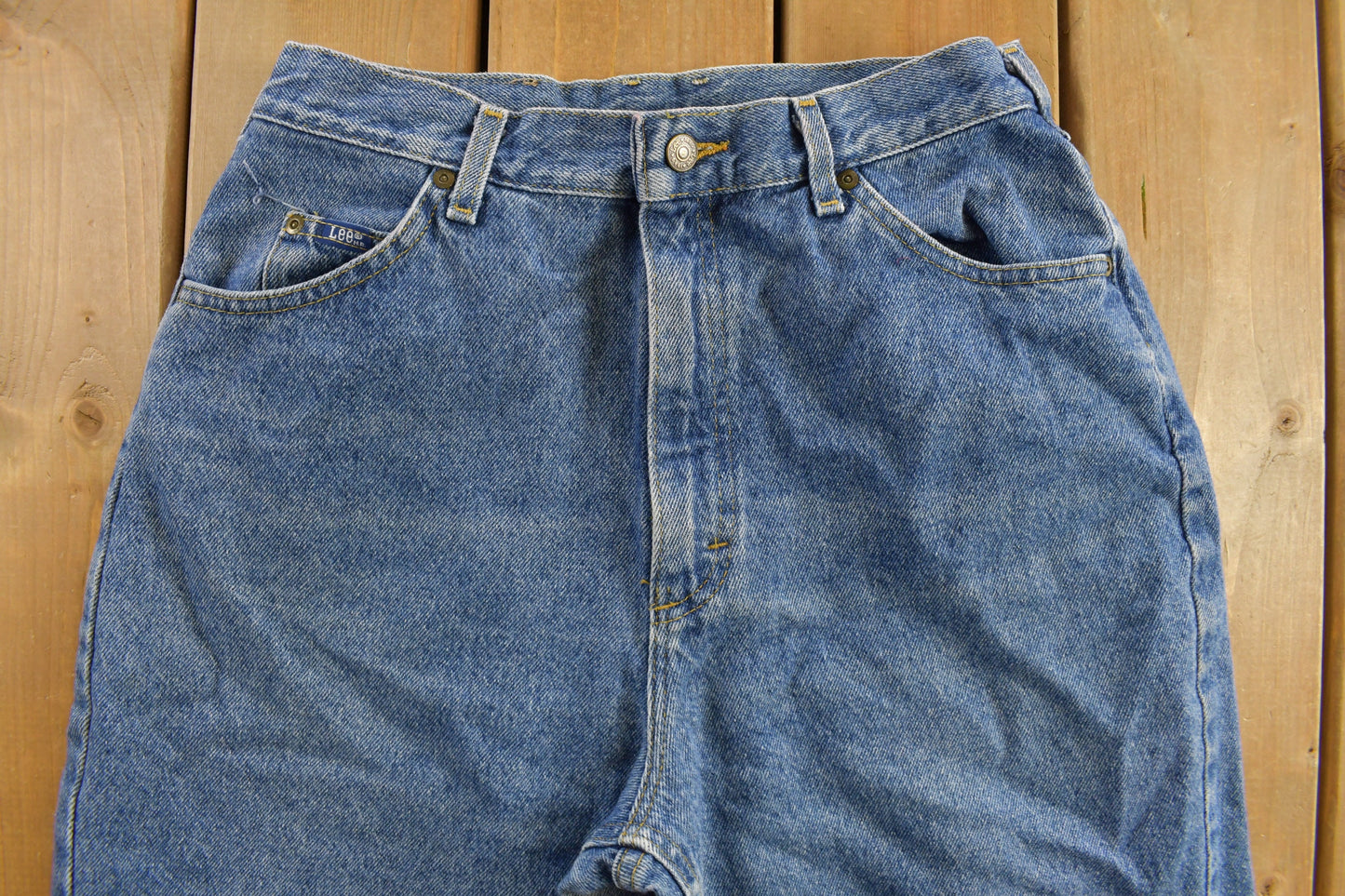 Vintage 1980s LEE Blue Jeans Size 30 x 27 / Streetwear Fashion / Denim / Made In USA / 80s / Lee Denim