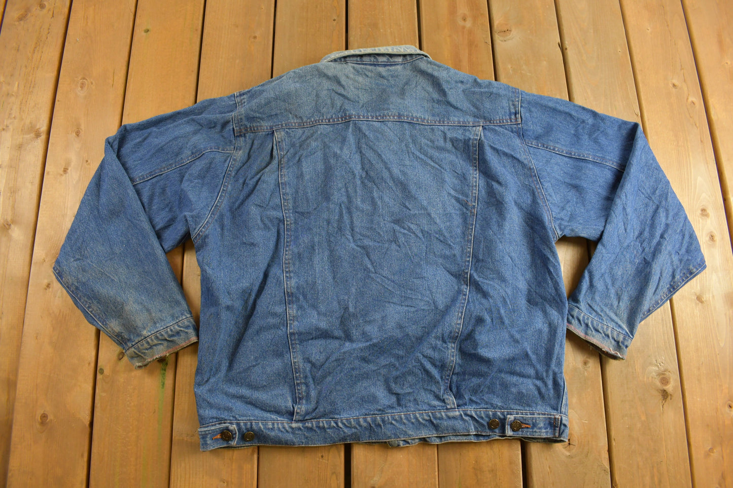 Vintage 1990s Brittania Outerwear Denim Jacket / Vintage Denim / Streetwear / Vintage Fall Outerwear / Fall Jacket / Button Up