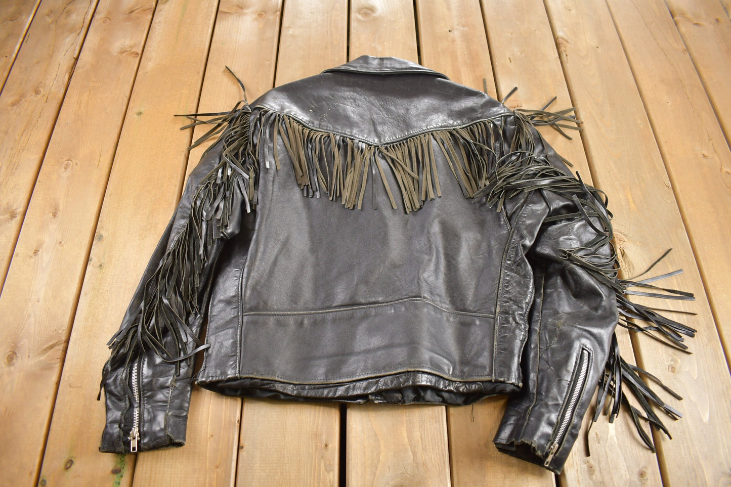 Vintage 1980s Schott NYC Leather Biker Jacket / Schott Biker Jacket / Motorcycle Jacket / Made In USA / Heavyweight