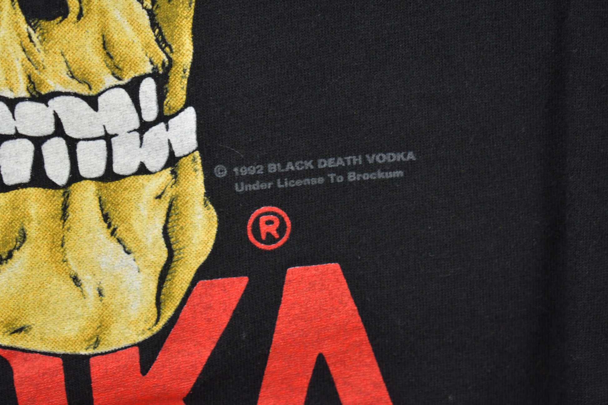 Vintage 1992 Black Death Vodka Drink In Peace Tour T-shirt