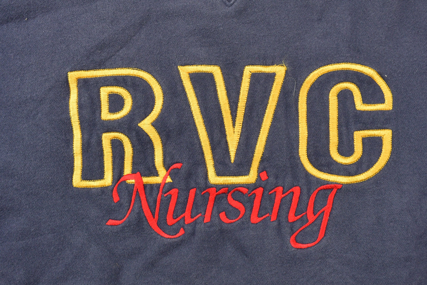 Vintage 1990s RVC Nursing Veterinary College Crewneck / Embroidered / Veterinary Sweatshirt / Animal Theme / Americana / Collegiate Sweater