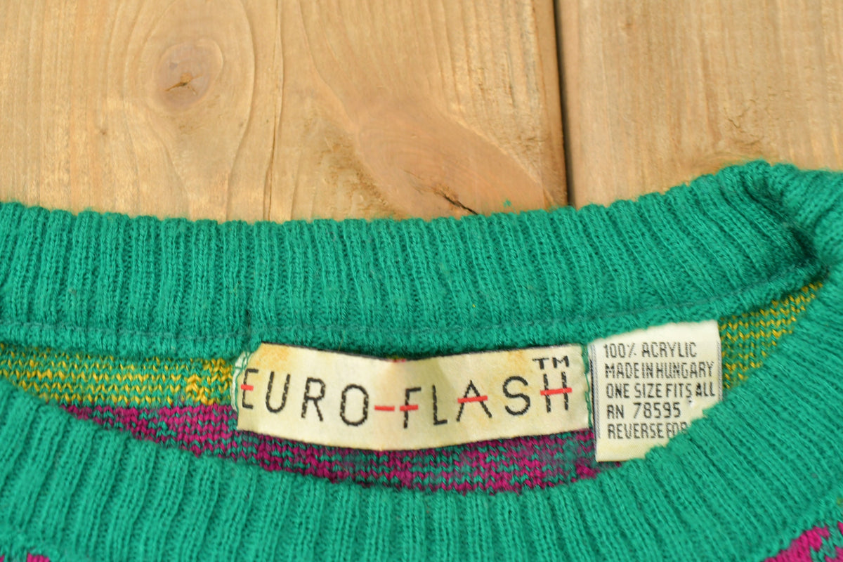 Vintage 1990s 100% Acrylic Wool Knit Sweater