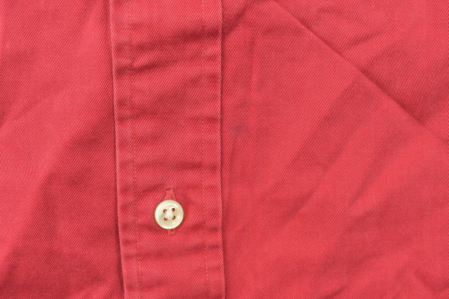 Vintage 1990s Ralph Lauren Polo Blank Red Button Up Shirt / 1990s Button Up / Vintage Polo / Basic Button Up / 90s Ralph Lauren / 90s Polo