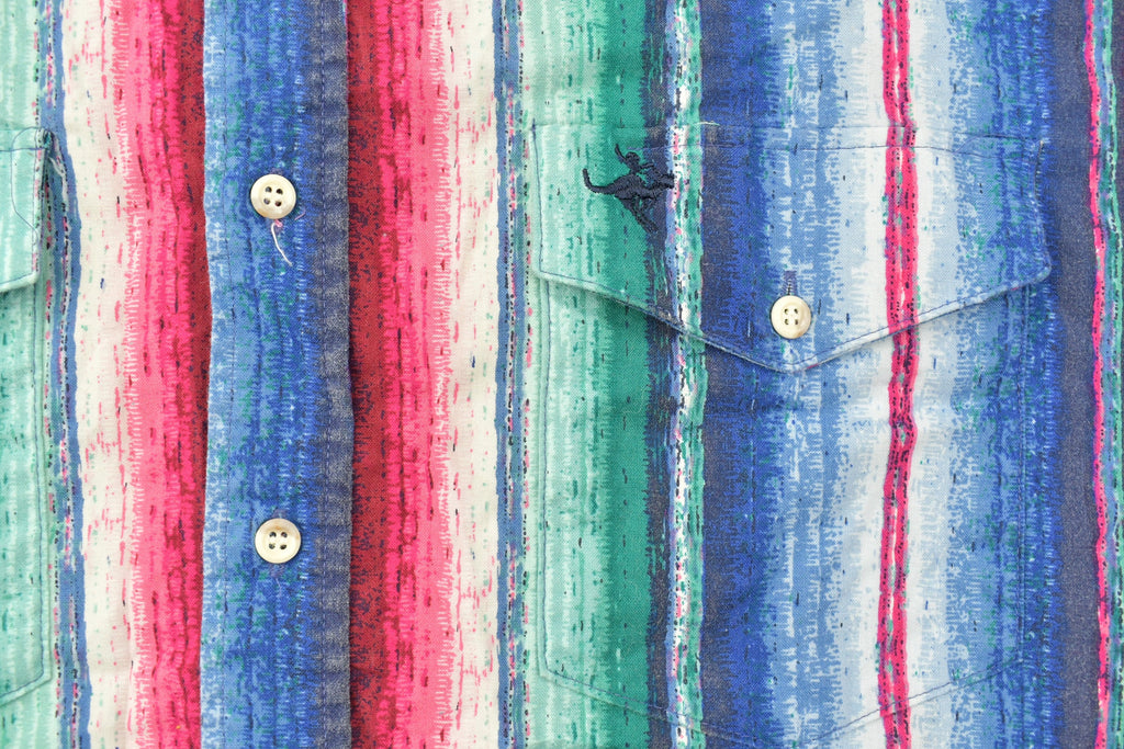 Vintage 1990s Lone Roo Roper Western Button Up Shirt