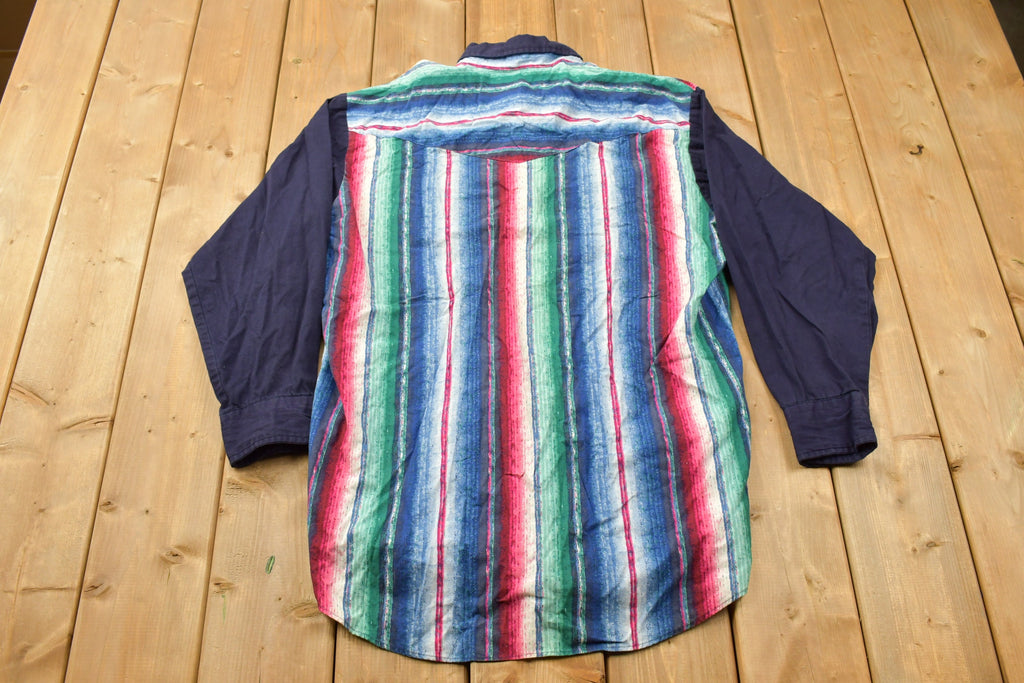 Vintage 1990s Lone Roo Roper Western Button Up Shirt