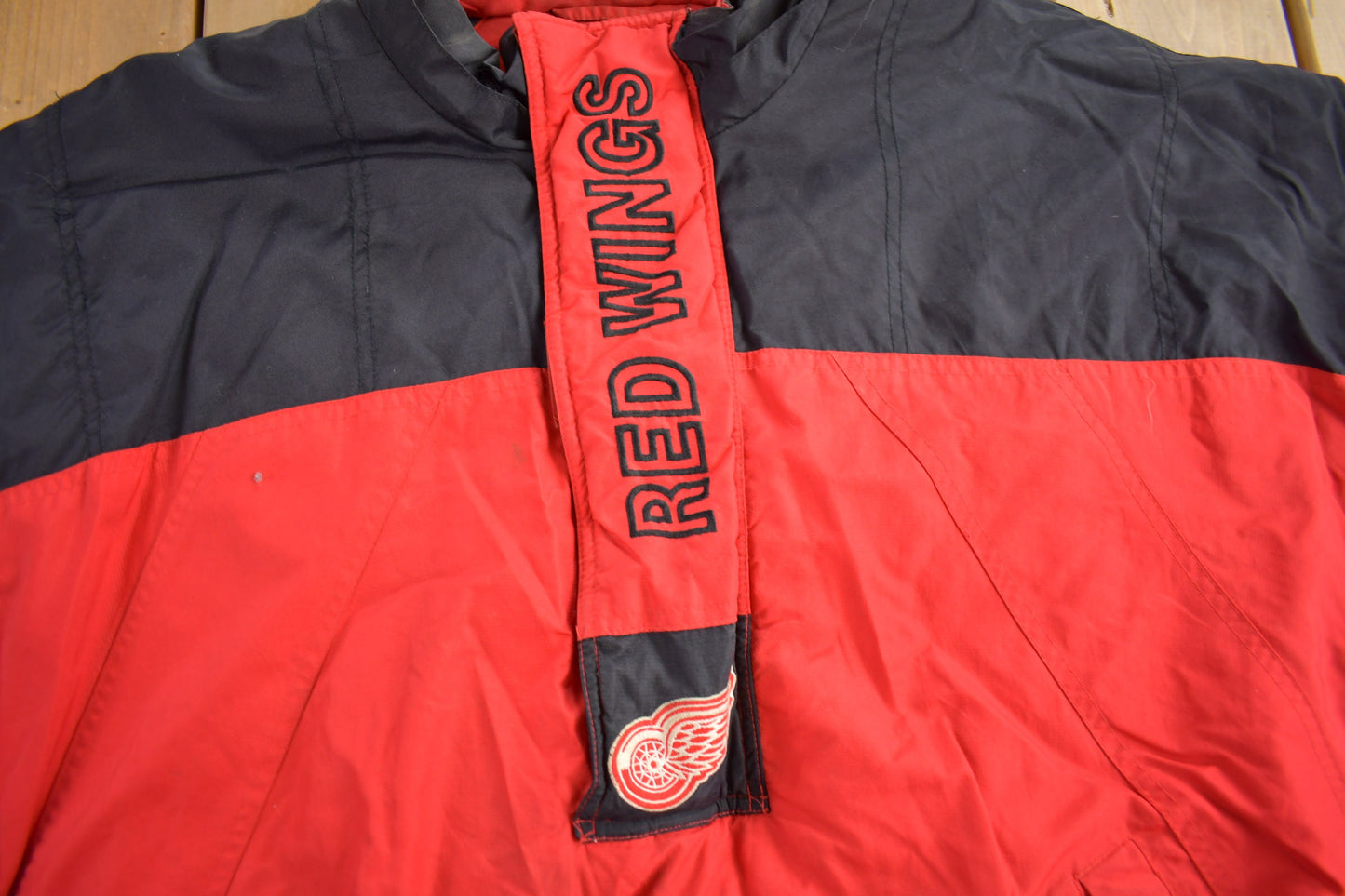 Vintage 1990s Detroit Red Wings NHL Starter Jacket / Sportswear / Streetwear / Color Block / Hockey