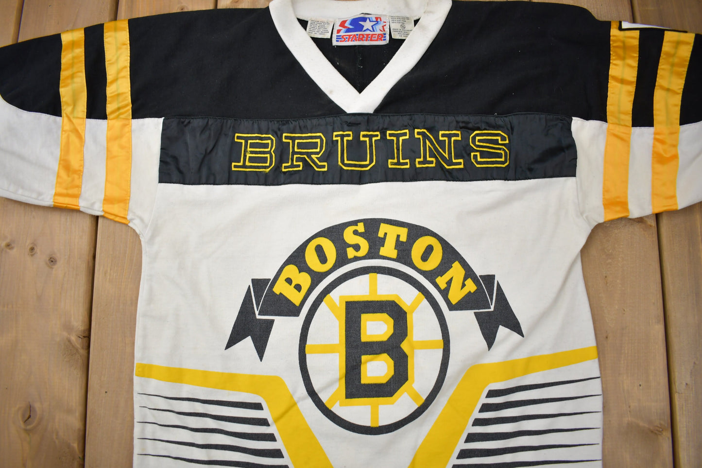 Vintage 1990s Boston Bruins NHL Starter Sweatshirt / Bruins Jersey / Sportswear / Wales Conference / Boston Sweater