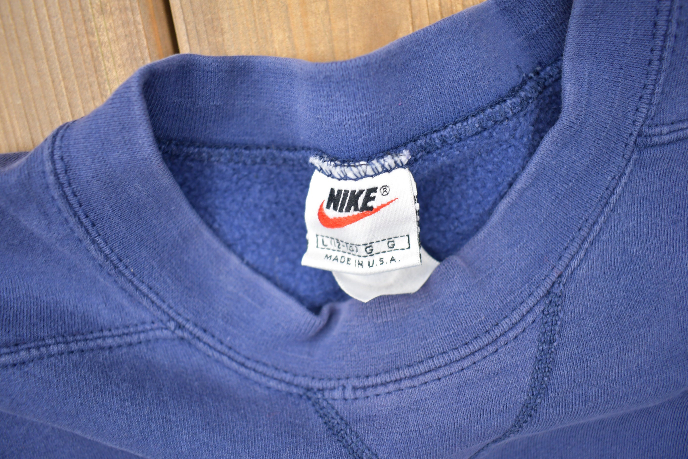 Vintage 1990s Nike Embroidered Mini Swoosh Crewneck Sweatshirt