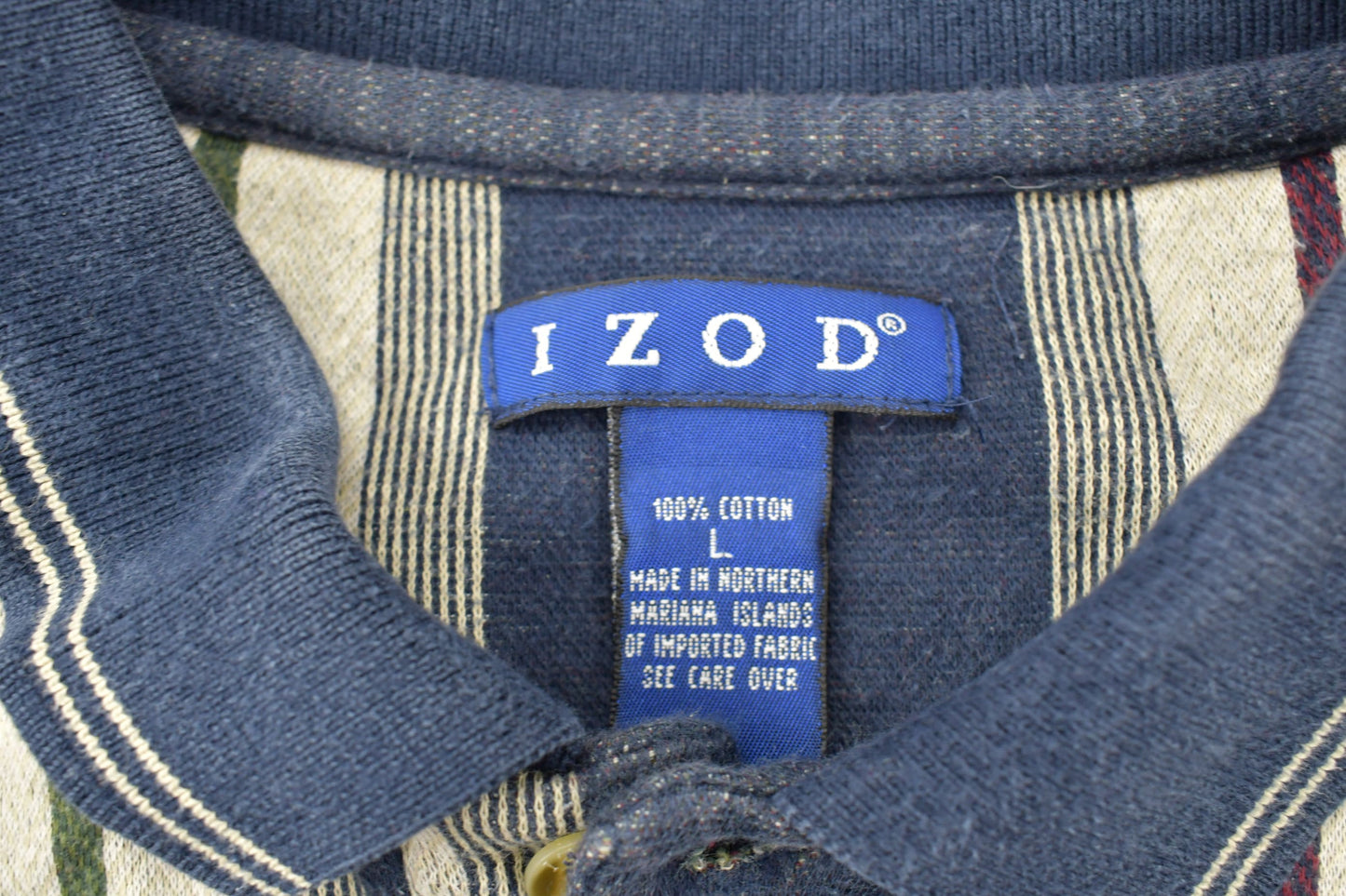 Vintage 1990s Izod Striped Collared Sweatshirt / 90s Ralph Izod / Streetwear / Color Block / Collared Shirt / Casual Wear / Striped Izod