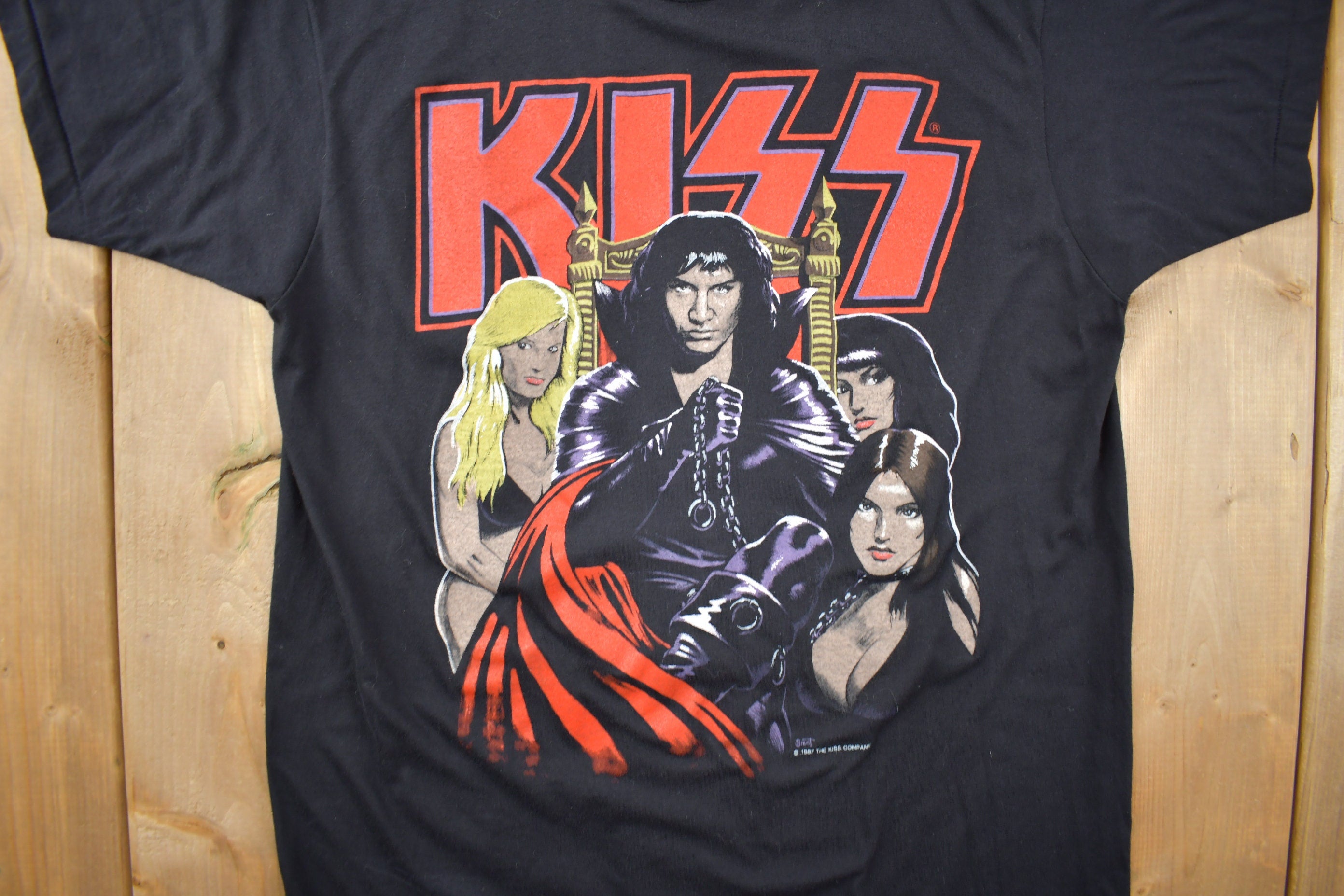 Vintage 1986 KISS Dirty Job Gene Simmons Band T-Shirt