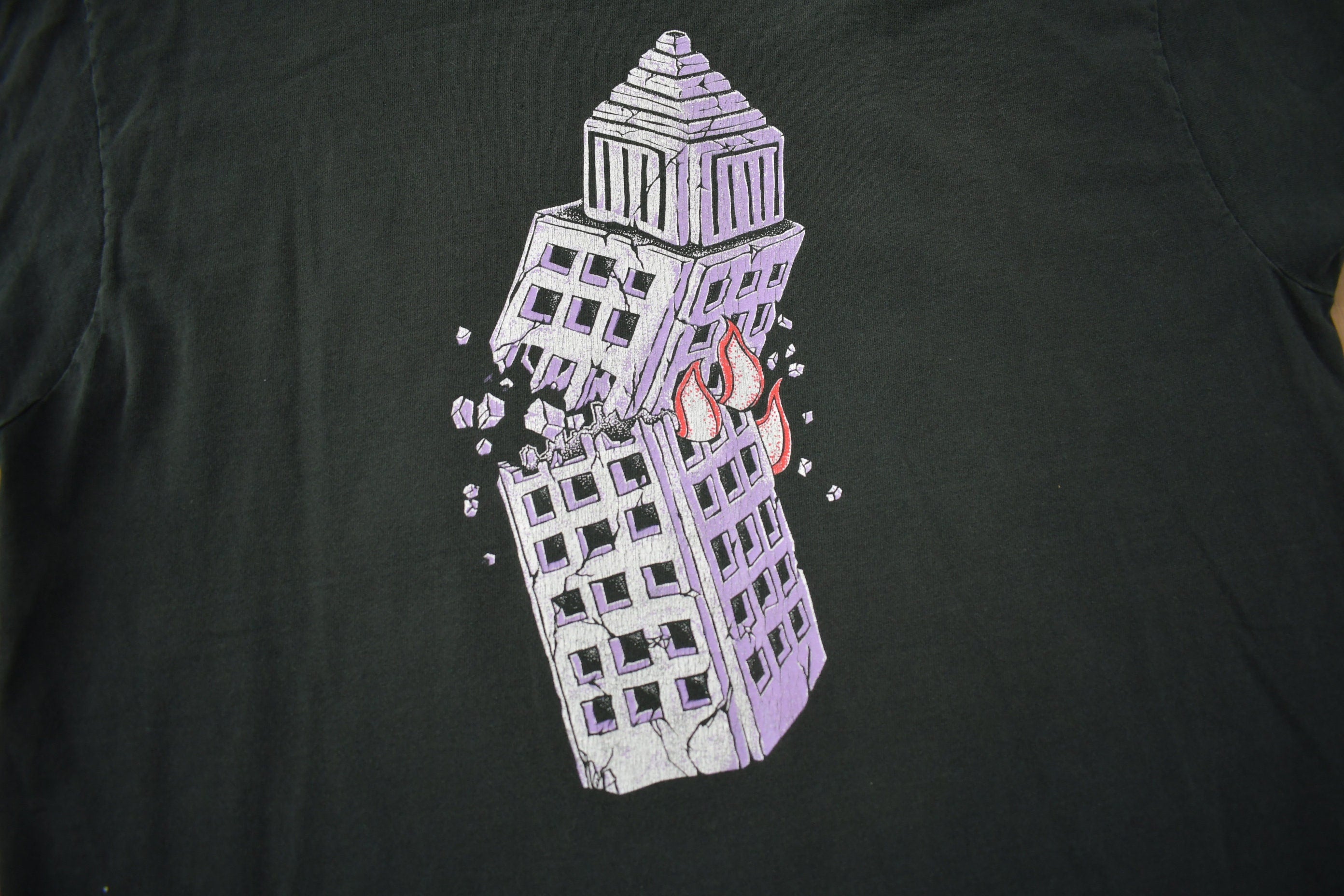 Vintage 1990s Crowded House Graphic Band T-shirt