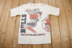 Vintage 1990s Chicago Bulls NBA Aerial Assault Graphic T-Shirt