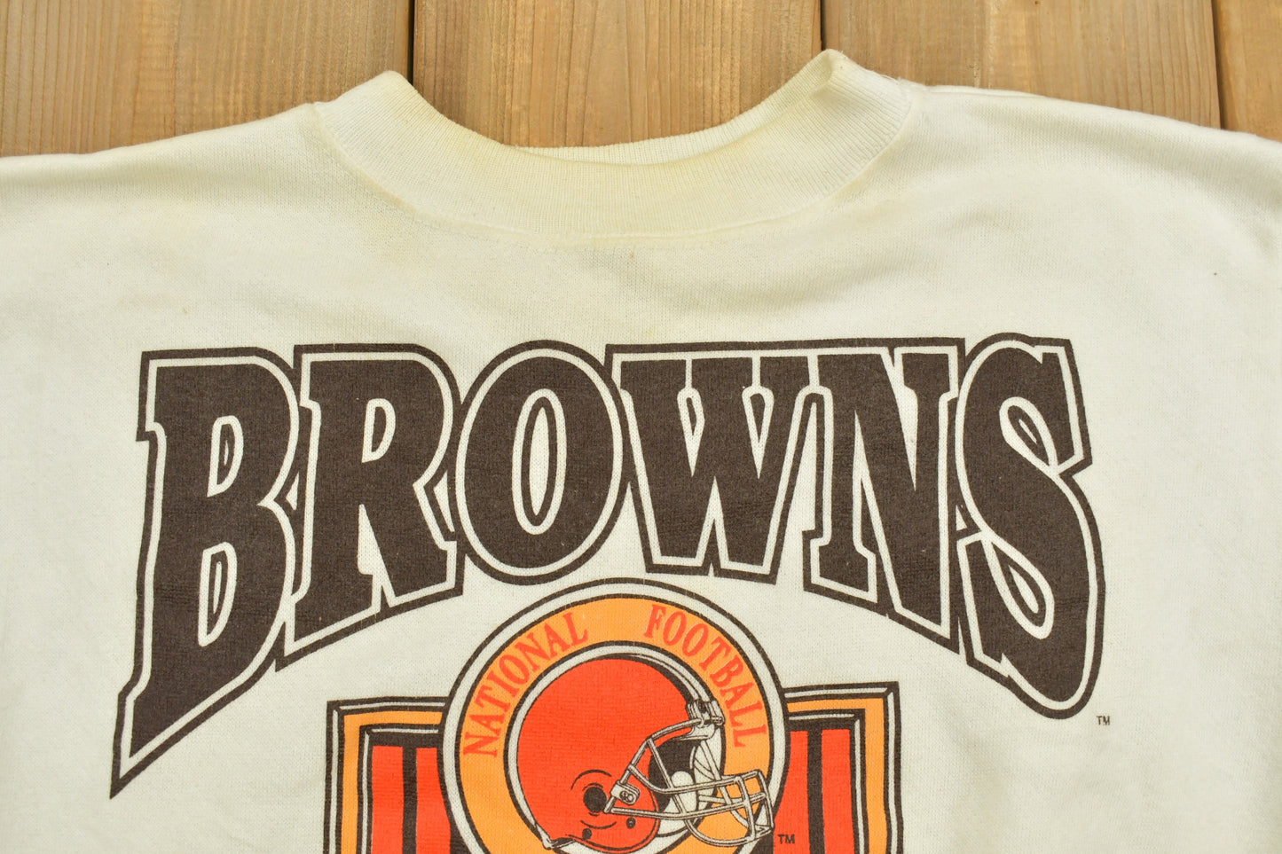 Vintage 1990S Cleveland Browns NFL Crewneck Sweatshirt / Made In USA / Football / Sportswear / Graphic Crewneck / Americana / NFL Sweatshirt