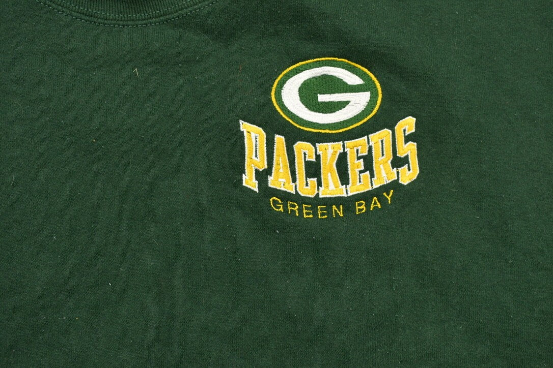 Vintage 1990s Green Bay Packers NFL Crewneck Sweatshirt / Made In USA / Football / Sportswear / Americana / Packers Crewneck / Pro Player