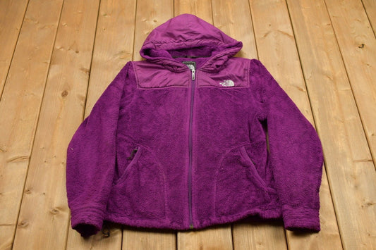 Vintage 1990s The North Face Purple Denali Fleece Sweater / Jacket Liner / 90s Sweater / Purple Denali / Outdoorsman / Color Block / Hiking