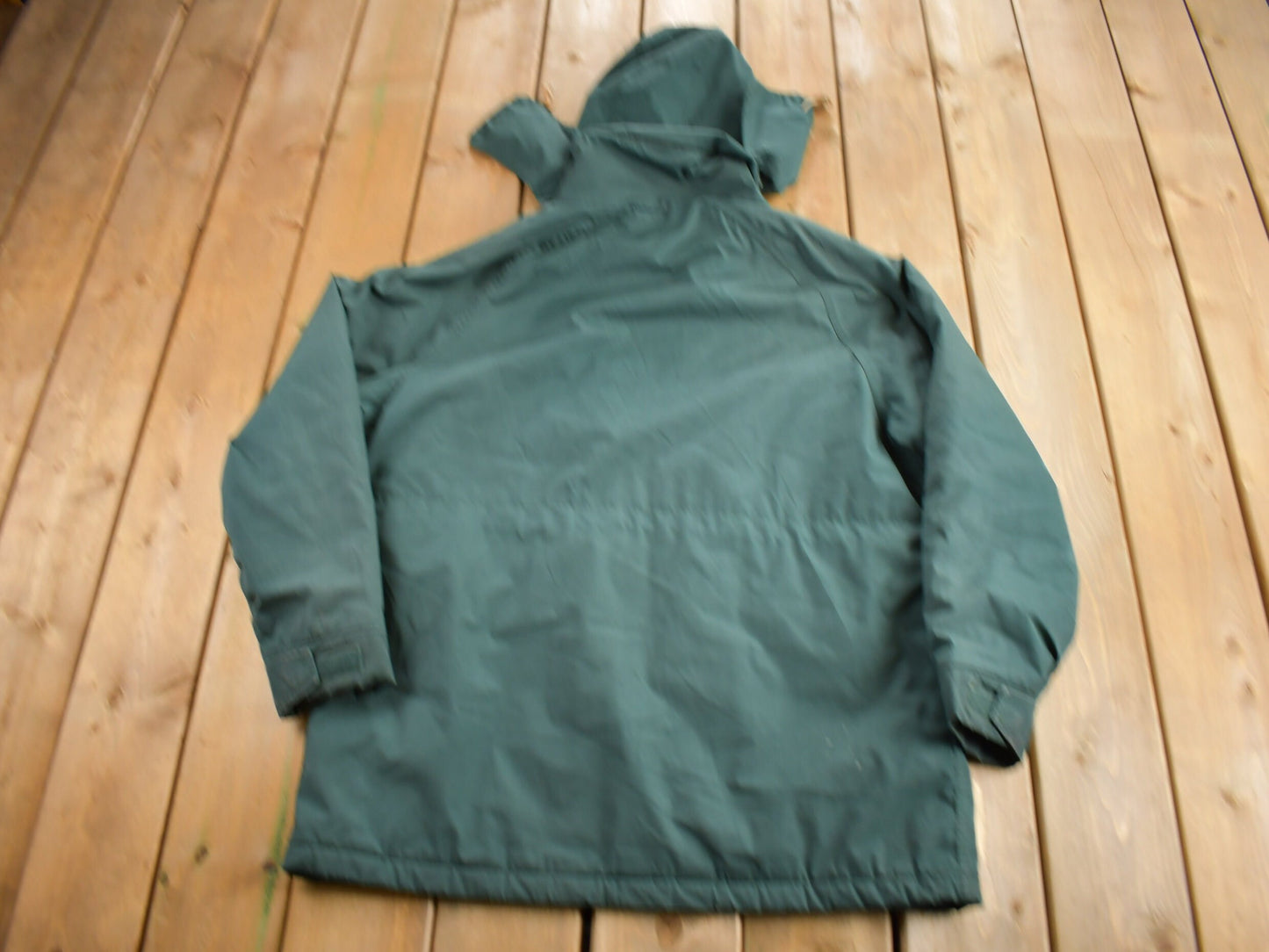 Vintage 1990s Woolrich Forest Green Winter Jacket / Vintage Woolrich / Made In USA / Puffer Jacket