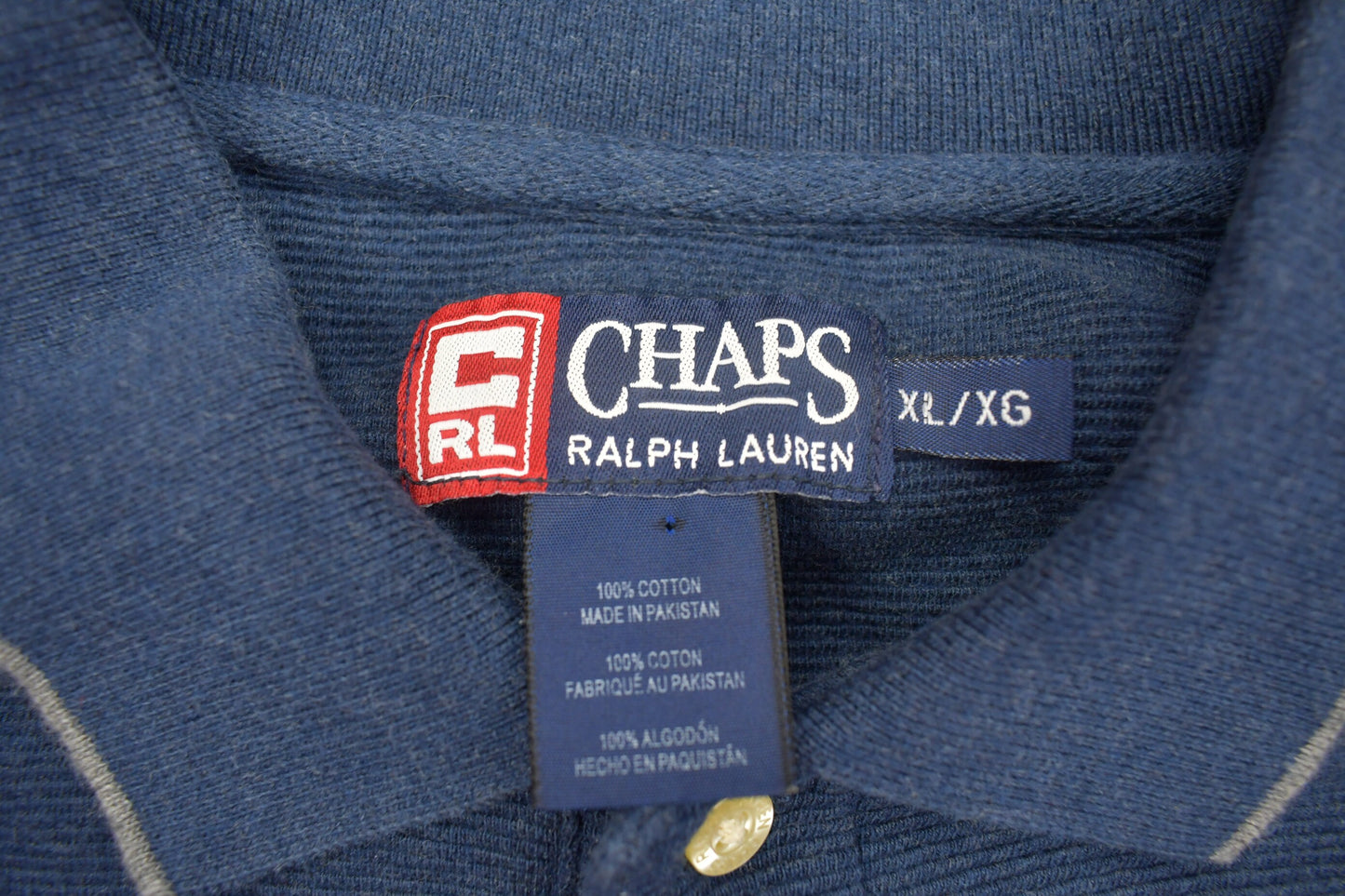 Vintage 1990s Chaps Ralph Lauren Quarter Button Up Shirt / 1990s Button Up / Basic Button Up