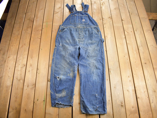 Vintage 1940s Pay Day JC Penney Denim Overalls / Vintage Overalls / Vintage Workwear / True Vintage / Union Made In USA / Sanforized