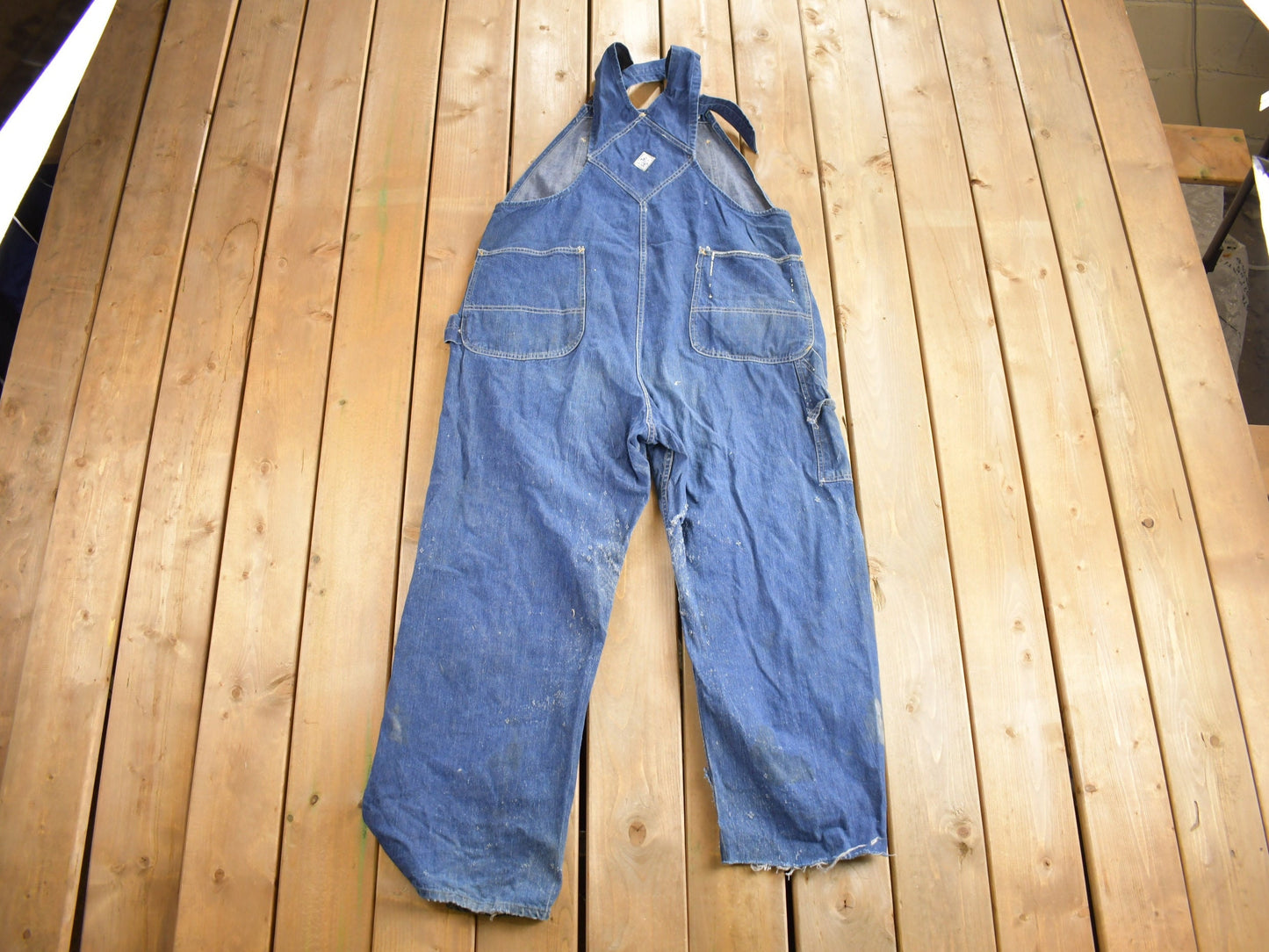 Vintage 1940s Pay Day JC Penney Denim Overalls / Vintage Overalls / Vintage Workwear / True Vintage / Union Made In USA / Sanforized