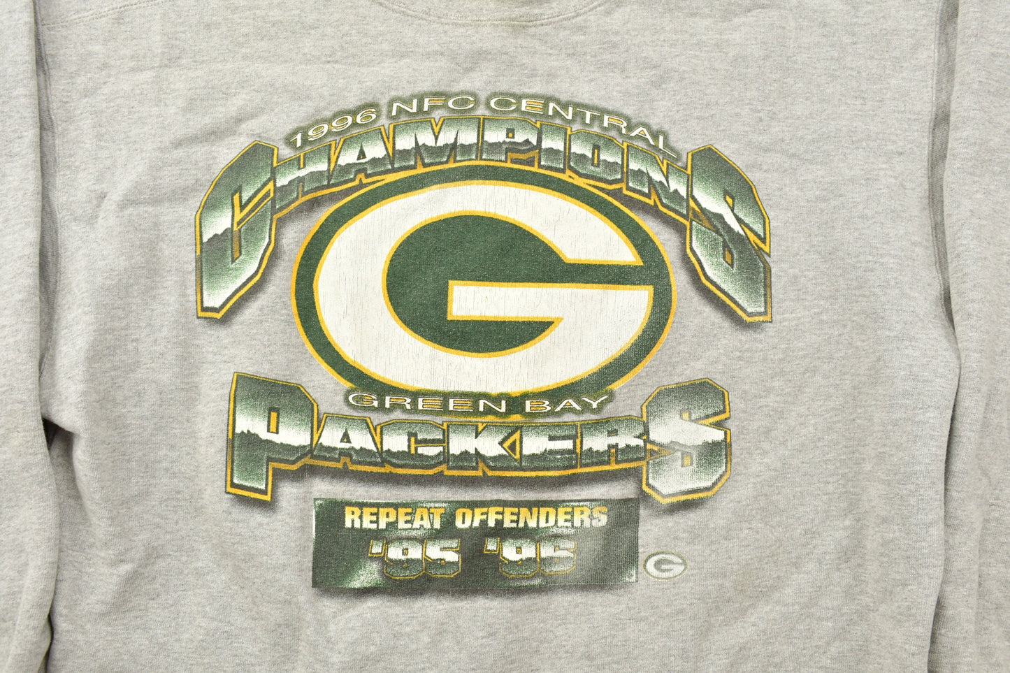 Vintage 1990s Green Bay Packers Starter NFL Crewneck Sweatshirt / Made In USA / Football / Sportswear / Americana / 1996 NFC Central / 1995