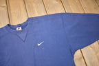 Vintage 1990s Nike Embroidered Mini Swoosh Crewneck Sweatshirt