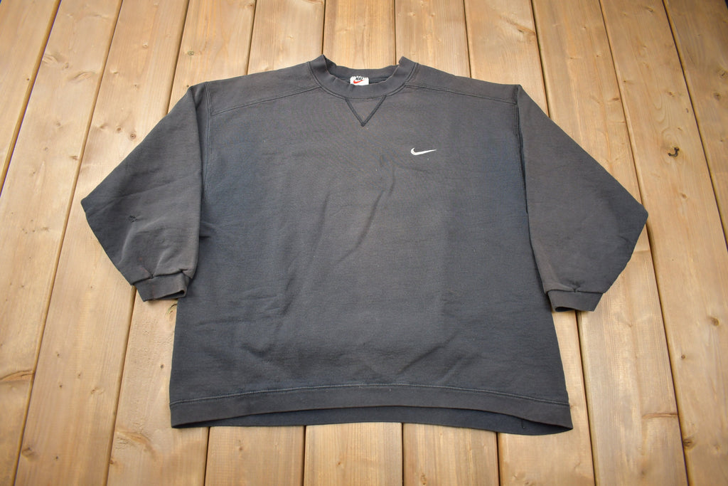 Vintage 1990s Nike Embroidered Mini Swoosh Crewneck Sweatshirt