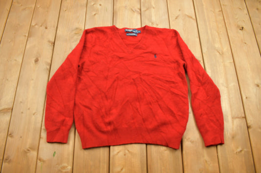 Vintage 1990s Polo Ralph Lauren 100% Wool Knit Sweater