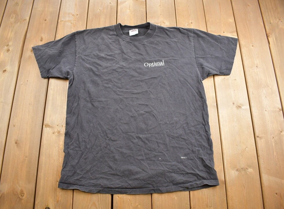 Vintage 1990s 'Optimal Networks' Graphic T-Shirt