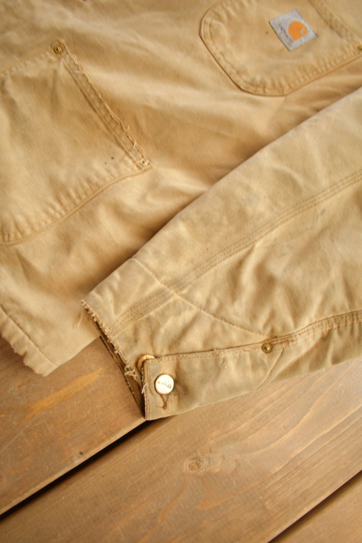 Vintage 1980s Carhartt Blanket Lined Chore Coat
