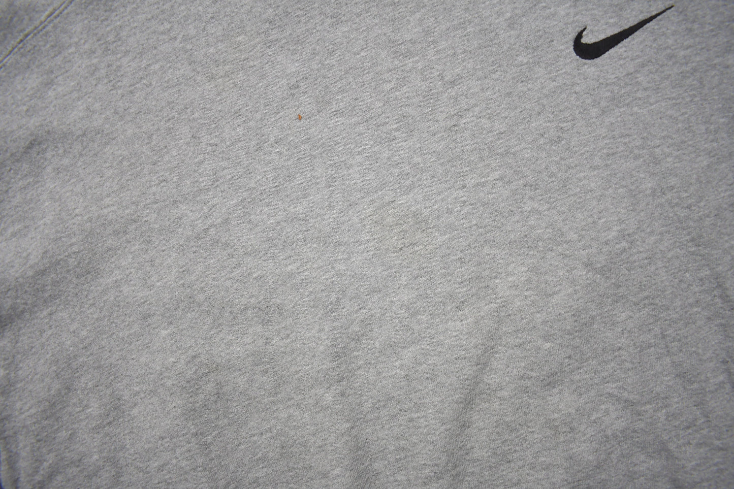 Vintage 1990s Nike Heather Grey Mini Swoosh Crewneck Sweatshirt / Vintage Nike / Sportswear / Streetwear / Made in USA