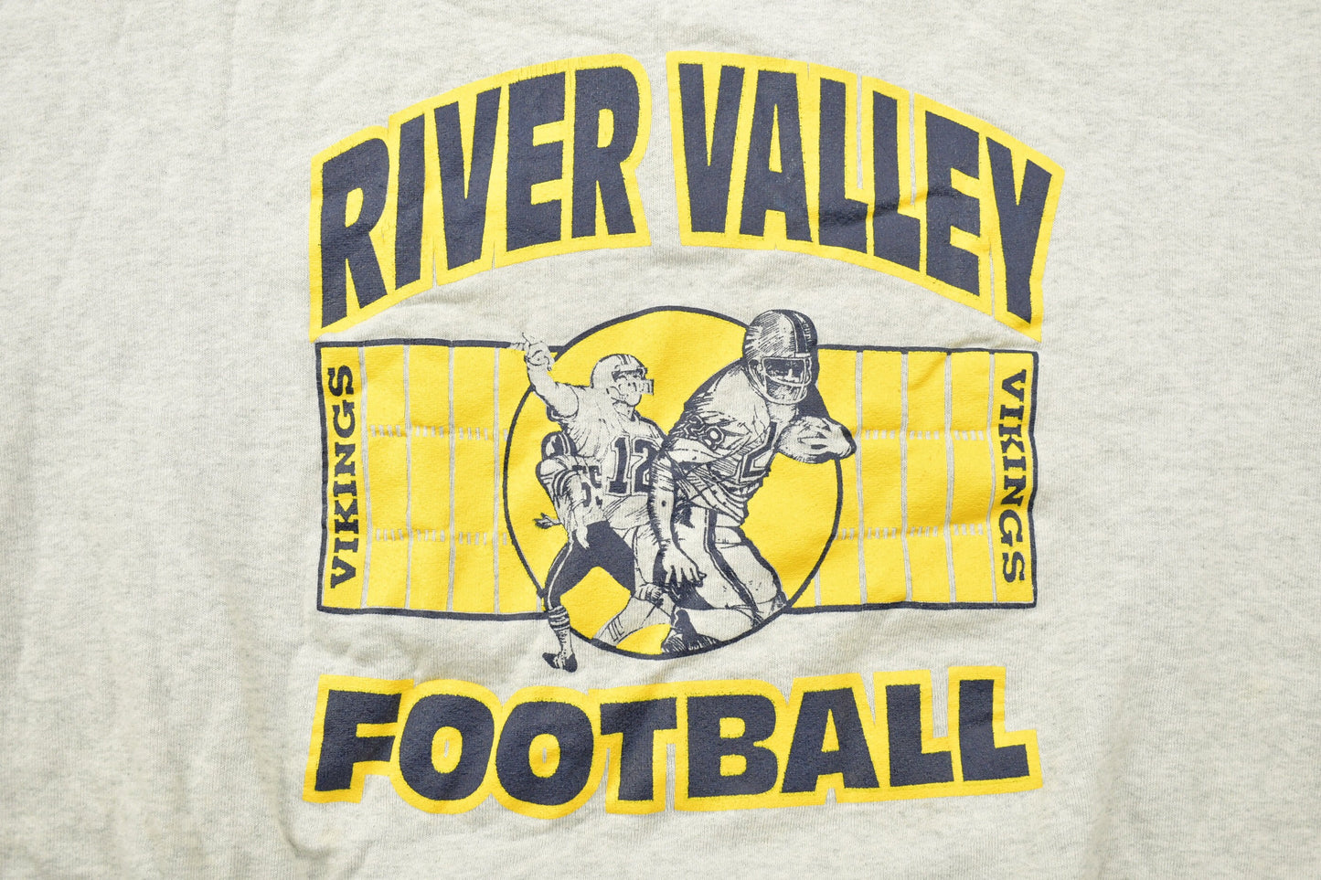 Vintage 1990s River Valley Vikings Football Collegiate Crewneck / Blairsville / NCAA Sweatshirt / Sportswear / Americana / Pennsylvania