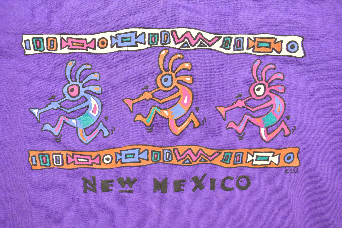 Vintage 1990s New Mexico Souvenir T Shirt / Streetwear / Made In USA / Vacation Tee / Travel T Shirt / Baby Tee / Mexico Baby Tee