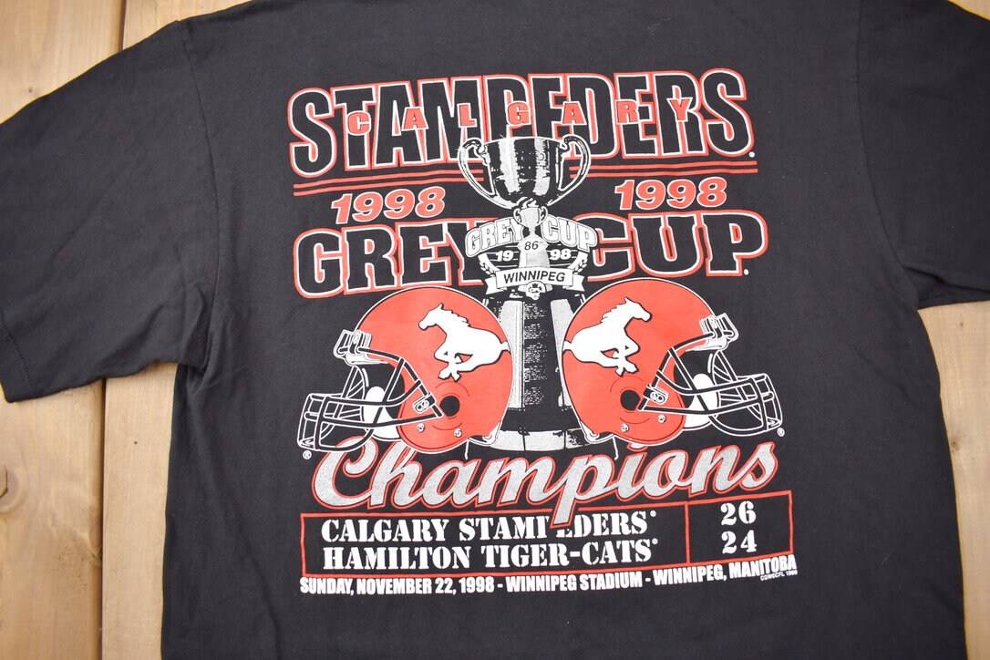 Vintage 1998 Winnipeg CFL Grey Cup Graphic T Shirt / Vintage T Shirt / Streetwear / Graphic Tee / Single Stitch / Made In Canada