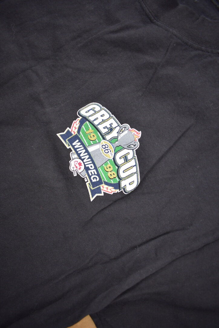 Vintage 1998 Winnipeg CFL Grey Cup Graphic T Shirt / Vintage T Shirt / Streetwear / Graphic Tee / Single Stitch / Made In Canada