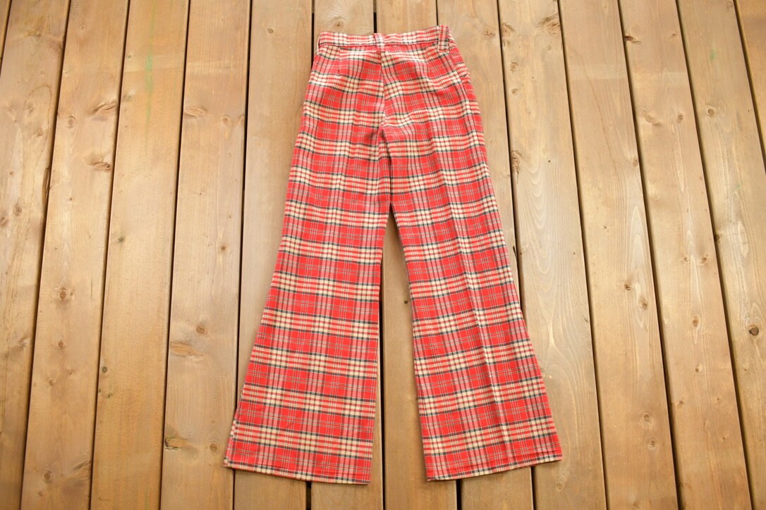 Vintage 1970s "Winnie The Pooh" Wool Trousers Size 24x28