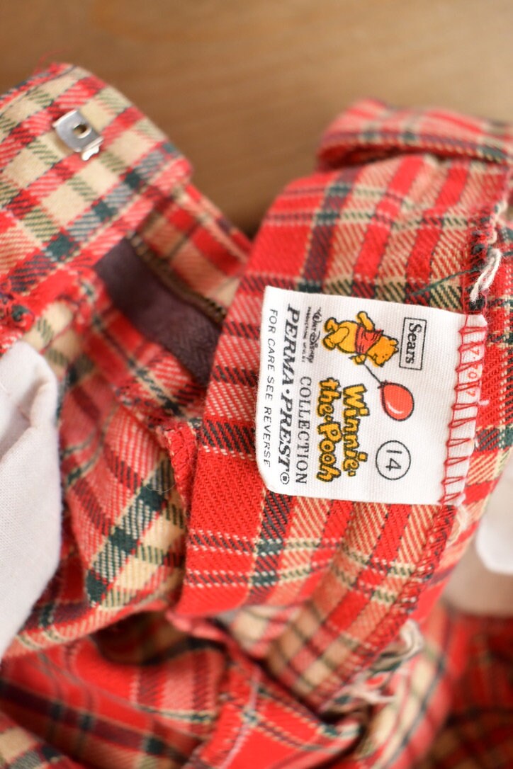 Vintage 1970s "Winnie The Pooh" Wool Trousers Size 24x28
