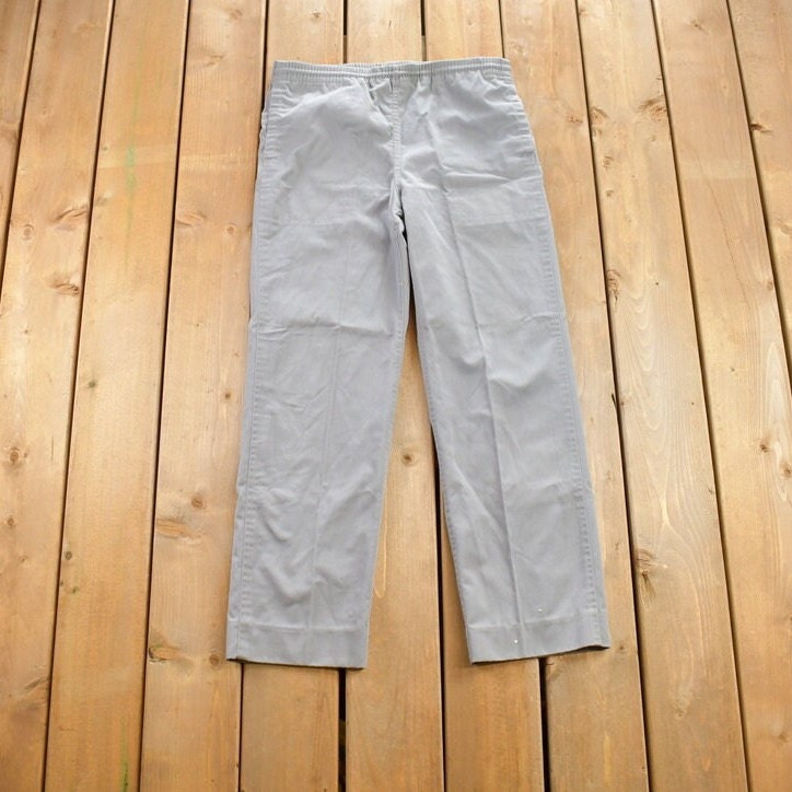 Vintage 1990s 'Dapper Dan' Grey Pants Size 34x28