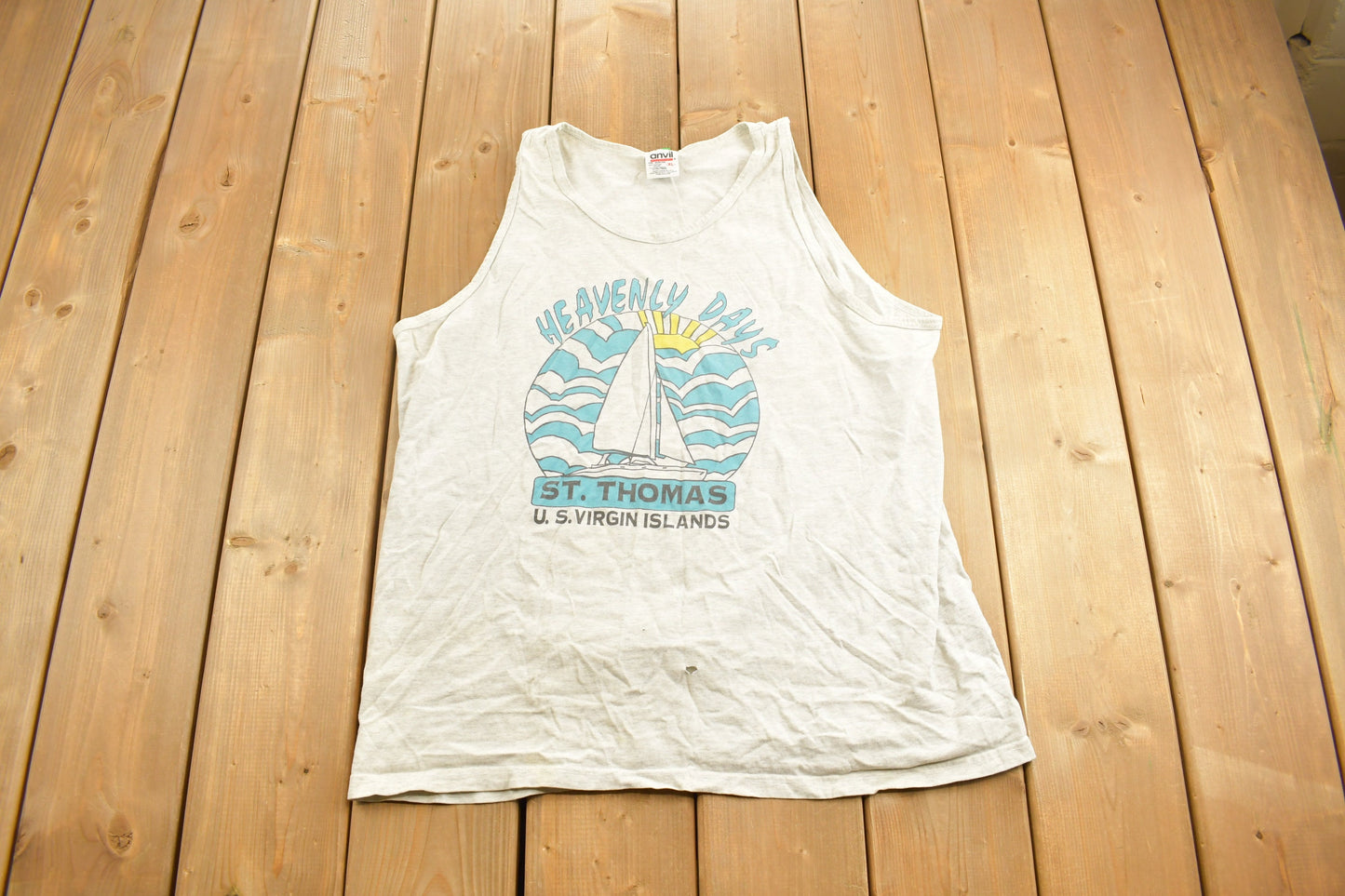 Vintage 1990s US Virgin Islands Souvenir Tank Top