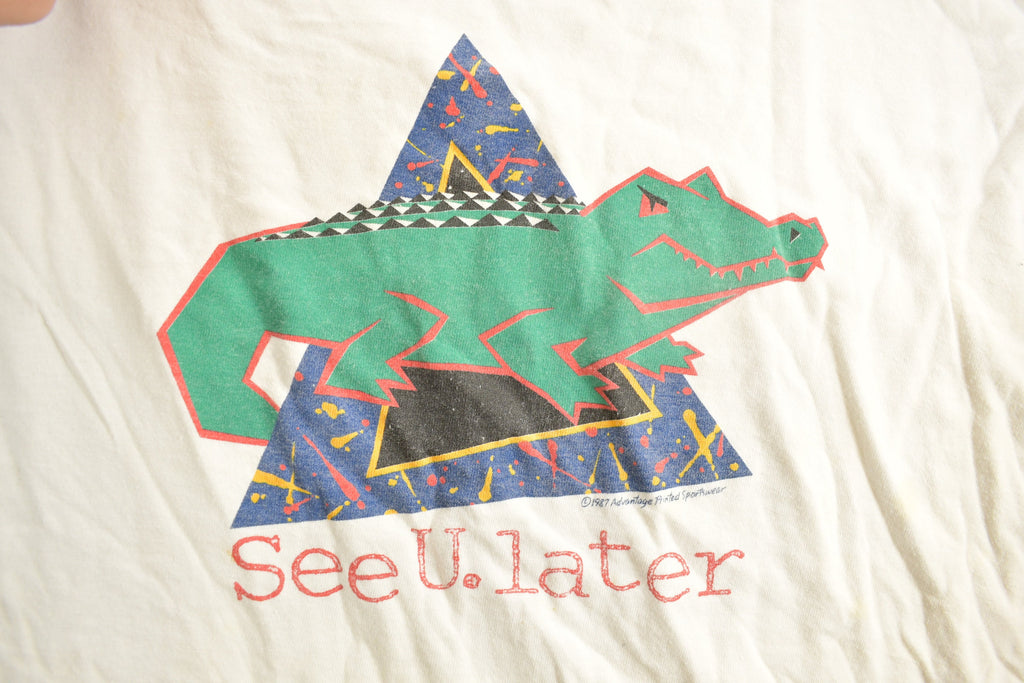 Vintage 1990s "See U Later" Alligator Graphic T-Shirt