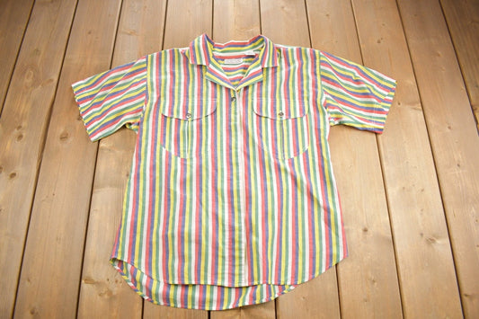 Vintage 1990s Lindsay Blake Colorful Button up