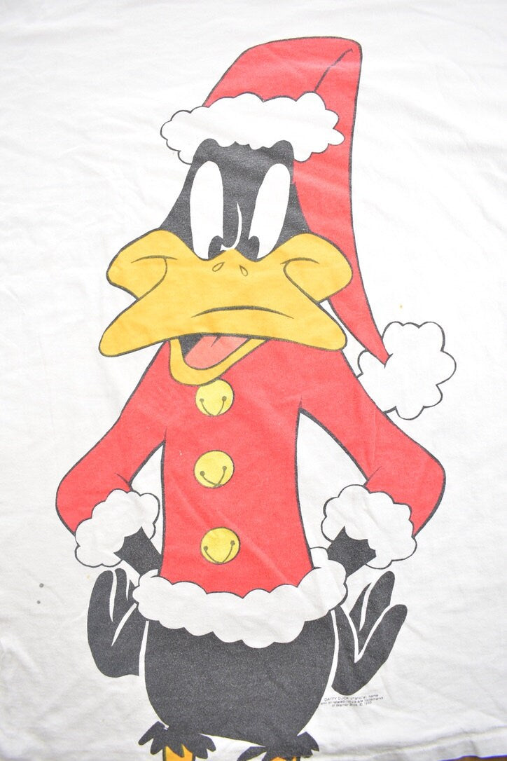 Vintage 1990s Daffy Duck Christmas Promo T-shirt